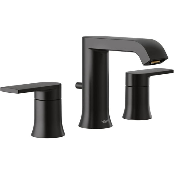 Moen T6708BL Matte black two-handle bathroom faucet