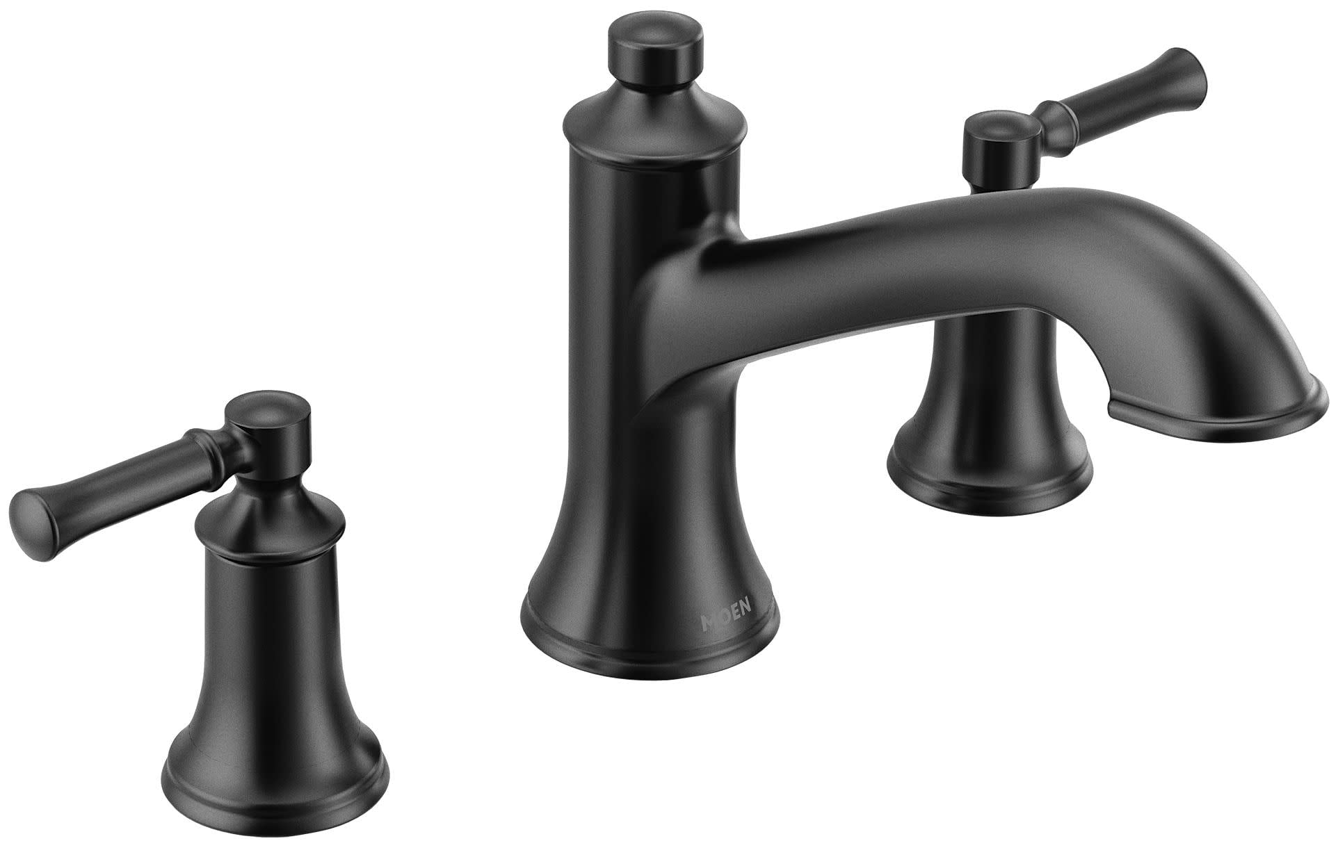 Classic Tailored Matte Black Widespread Bathroom Faucet
