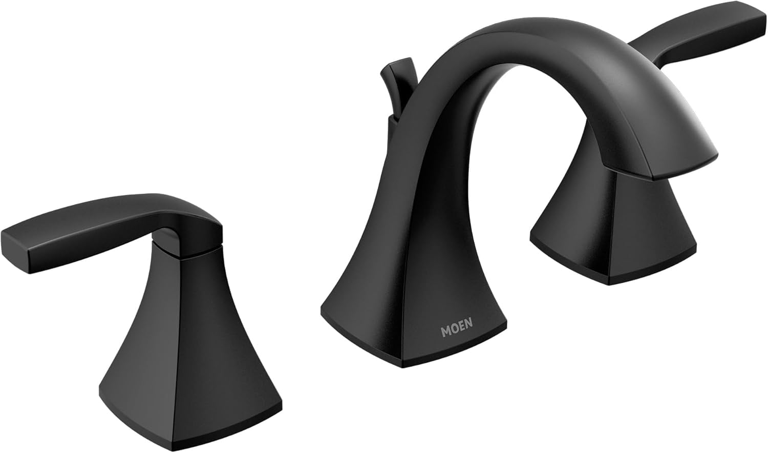 Moen T6905BL Voss Matte Black Two-Handle Bathroom Faucet