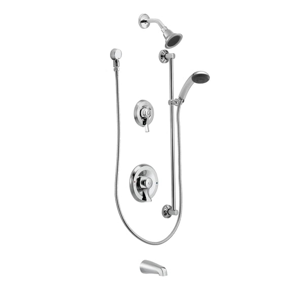 Moen T8343 Posi-Temp Pressure Balanced Tub And Shower Trim - Chrome