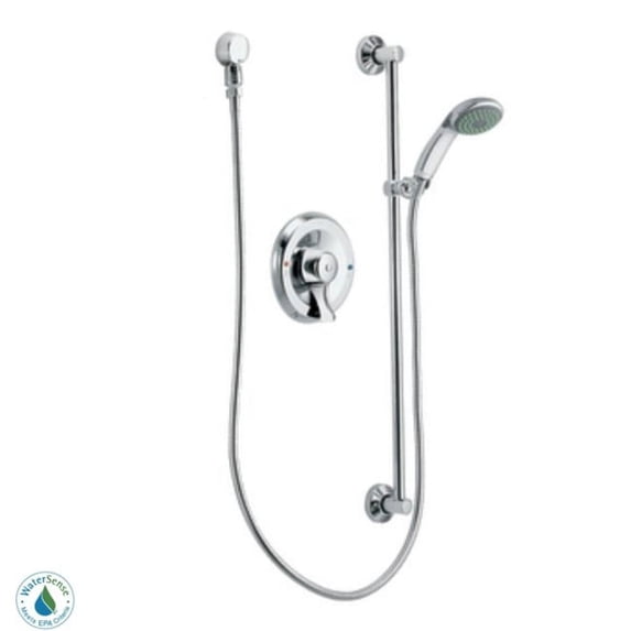 Moen T8346EP15 Commercial 1 Handle Posi-Temp Shower Faucet Slidebar Handshower