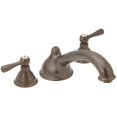 thumbnail image 1 of Moen T910ORB Two Handle Low Arc Roman Tub Faucet, 1 of 3