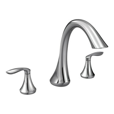 Moen T943 Chrome two-handle roman tub faucet