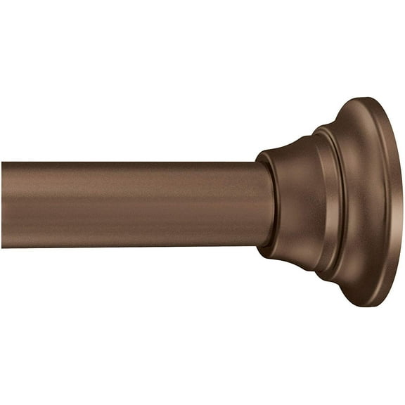 Moen TR1000OWB 44-72-Inch Adjustable Tension Mounted Straight Shower Curtain Rod, Old World Bronze