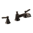 thumbnail image 1 of Moen TS923ORB Rothbury Two-Handle Low Arc Roman Tub Faucet, Oil Rubbed Bronze, 1 of 2