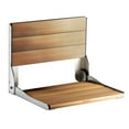 thumbnail image 1 of Moen Teak Folding Shower Seat, 1 of 9