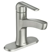 Moen Tilson Spot Resist Brushed Nickel Bathroom Faucet with Optional Deck Plate, 84565SRN
