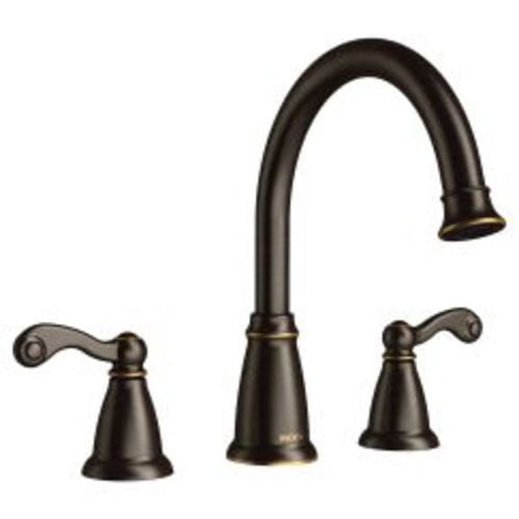 Moen Traditional Mediterranean Bronze Two-Handle Roman Tub Faucet
