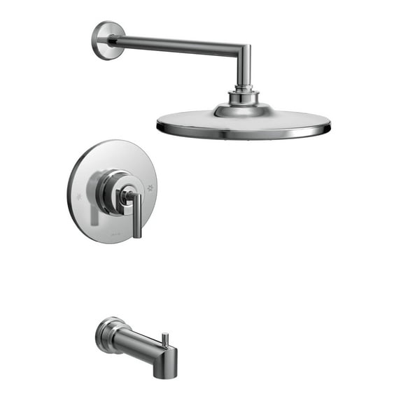Moen Ts22003 Arris Posi-Temp Pressure Balanced Tub And Shower Trim Rain Shower Head And