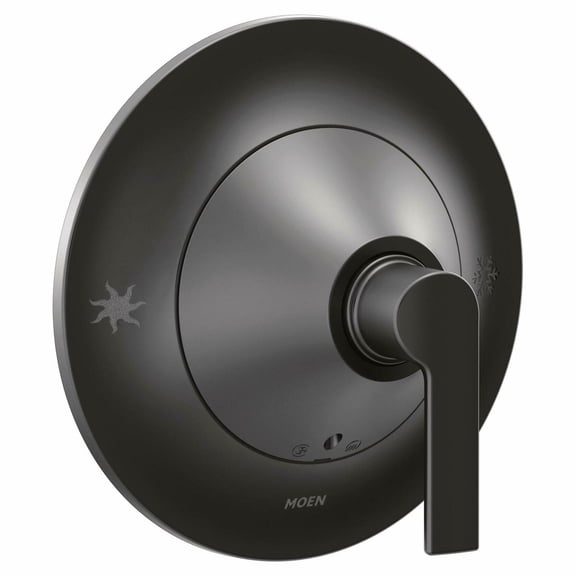 Moen Ts2201 Doux Black Round 1 Handle Single Function Posi-Temp Pressure Balanced Shower Trim Only