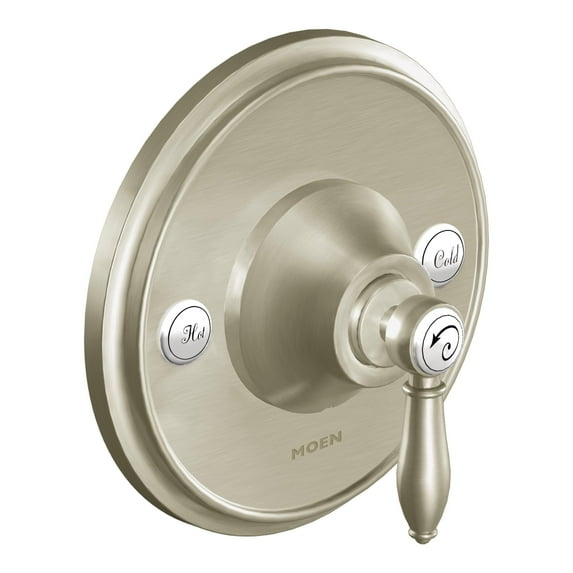Moen Weymouth Brushed Nickel 1-Handle Posi-Temp Pressure Balancing Valve Trim Kit, Valve Required, TS3210BN