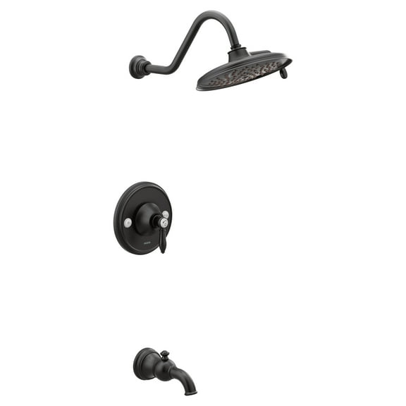 Moen Ts32104ep Weymouth Posi-Temp Pressure Balanced Tub And Shower Trim - Black