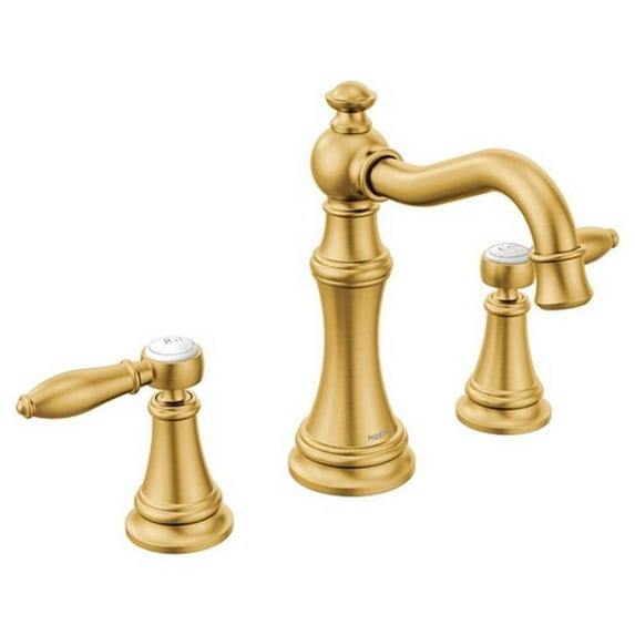 Moen Ts42108Bg Brushed Gold Two-Handle Bathroom Faucet
