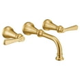 thumbnail image 1 of Moen Ts44104 Colinet 1.2 GPM Wall Mounted Widespread Bathroom Faucet - Gold, 1 of 7