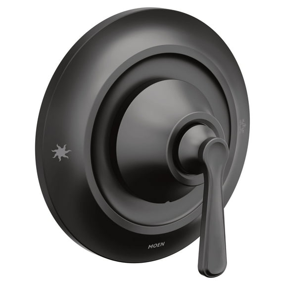 Moen Ts44201 Colinet Black Round 1 Handle 1 Function Pressure Balanced Shower Valve Trim