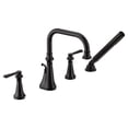 thumbnail image 1 of Moen Ts44504 Colinet Deck Mounted Roman Tub Filler - Black, 1 of 1