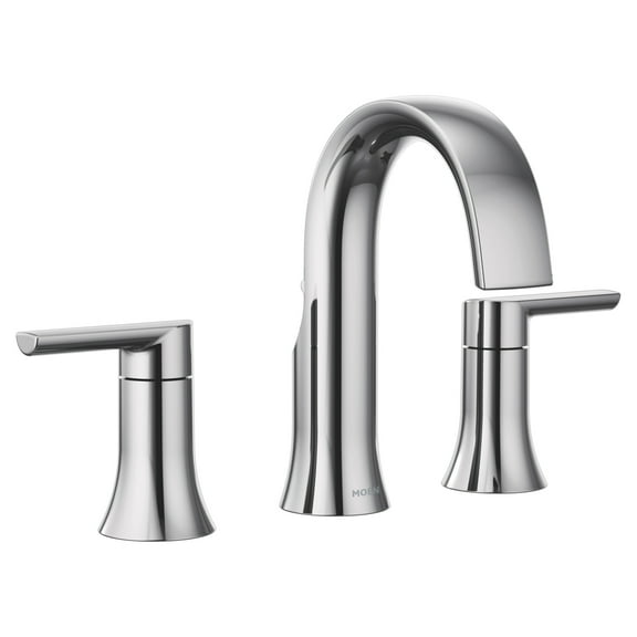 MOEN Doux TS6925 Widespread 2-Handle Bathroom Faucet Trim Kit in Chrome (Valve Not Included)