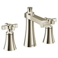 thumbnail image 1 of Moen Ts6985 Flara 1.2 GPM Widespread Bathroom Faucet - Nickel, 1 of 6
