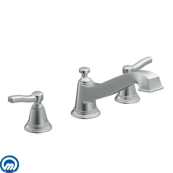 Moen TS923 Deck Mounted Roman Tub Filler Trim From The Rothbury Collection (Less Valve) -