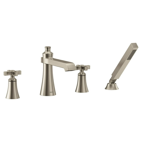Moen Ts929 Flara Deck Mounted Roman Tub Filler - Nickel