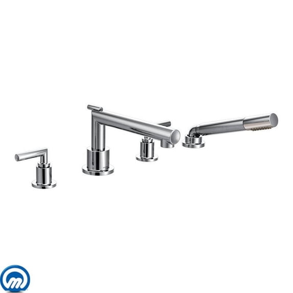 Moen TS93004 Arris Deck Mounted Roman Tub Filler Trim - Chrome
