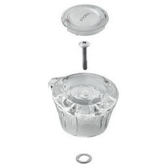 Moen Tub & Shower Handle Knob - Clear Acrylic - 1 Handle