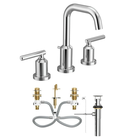 Moen Tv6142 Gibson 1.2 GPM Widespread Bathroom Faucet - Chrome