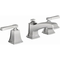 Moen TV6220 Boardwalk Chrome Two-Handle High Arc Widespread Bathroom Sink Faucet for 3-Hole Setups with Valve Included