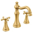 thumbnail image 1 of Moen Tvs42114 Weymouth 1.2 GPM Widespread Bathroom Faucet - Gold, 1 of 7