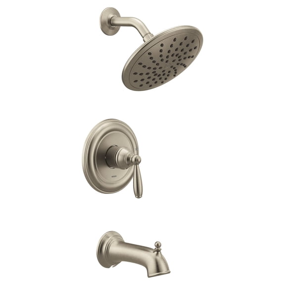 Open Box Moen UT2253EPBN M-CORE 2-Series Eco Performance 1-Handle Tub and Shower Trim Kit in Brushed Nickel