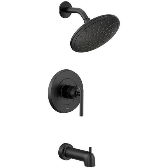 Moen UT3003EP Matte Black Manual 1-Mode 1-Handle Shower Valve Trim