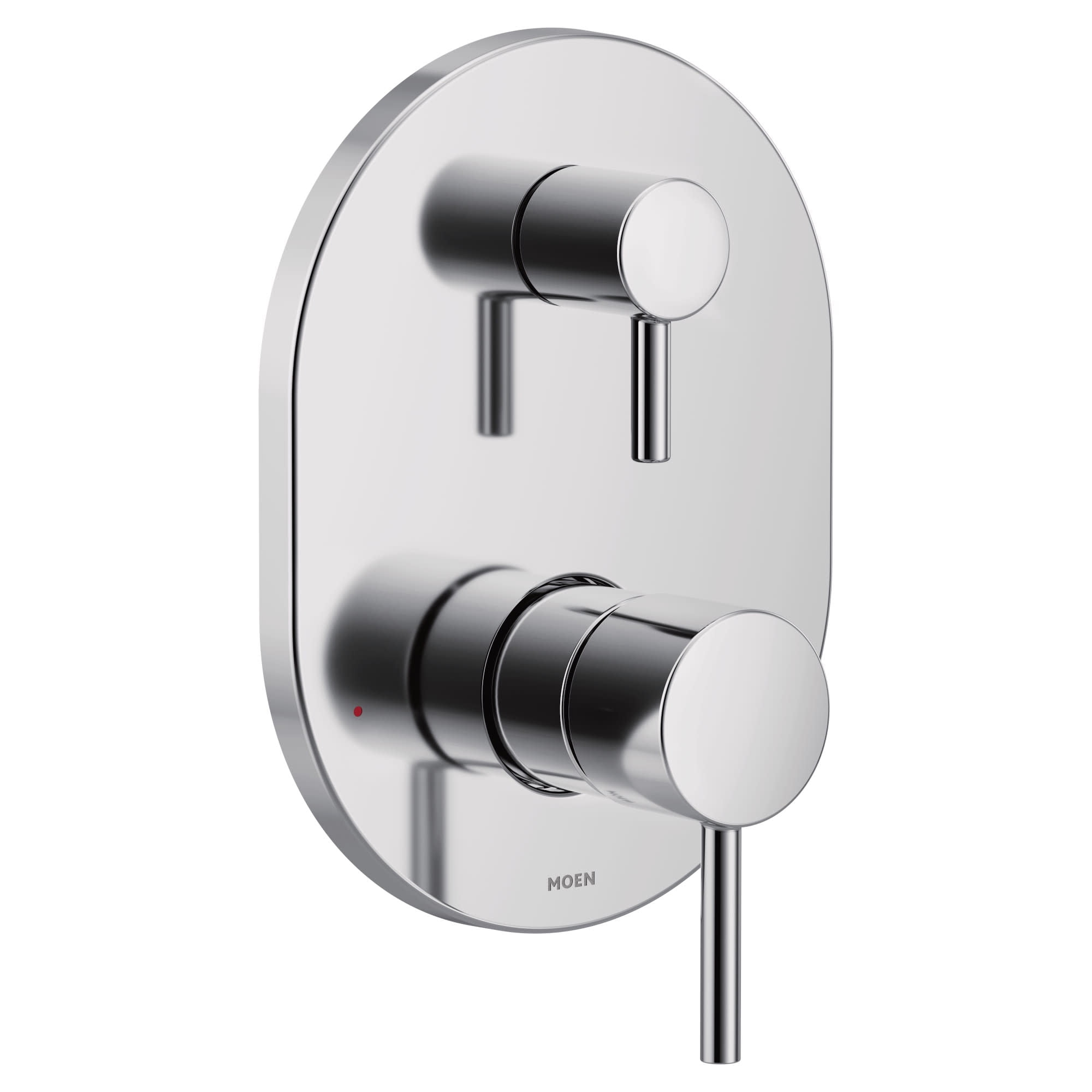 Chrome Modern 2-Handle Shower Trim with Lever