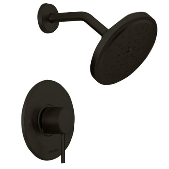 Moen UT3292EP Matte Black Manual 1-Mode 1-Handle Shower Valve Trim