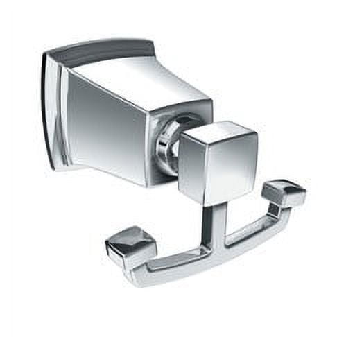Moen Universal Double Robe Hook Die-Cast Zinc Alloy Chrome Plated
