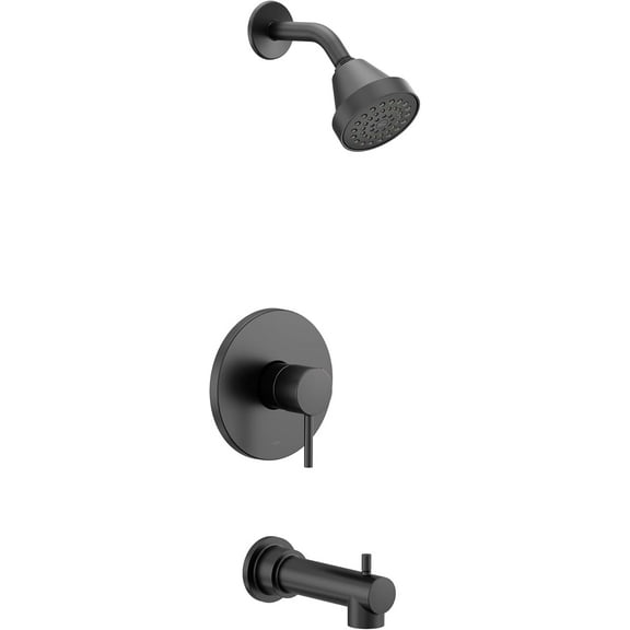 Moen UT2193EPBL Align M-CORE 2-Series 1-Handle Tub and Shower Trim Kit, Valve Required, Matte Black