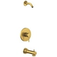 thumbnail image 1 of MOEN UT2193NHBG Align M-CORE 3-Series 1-Handle Tub and Shower Trim Kit, Valve Required, Brushed Gold, 1 of 4