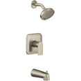 thumbnail image 1 of Moen UT2473EPBN Genta LX M-CORE 2-Series Eco Performance 1-Handle Tub and Shower Trim Kit in Brushed Nickel (Valve Sold Separately), 1 of 3