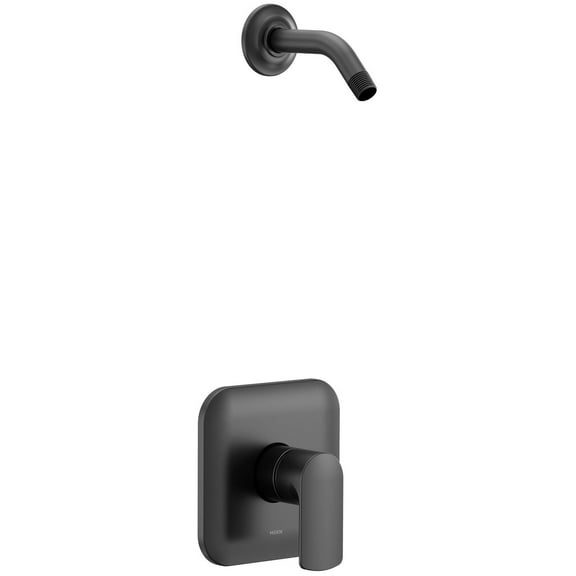 Moen UT2812NHBL Rizon M-CORE 2-Series 1-Handle Shower Trim Kit in Matte Black Valve Sold Separately