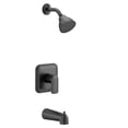 thumbnail image 1 of Moen UT2813EPBL Rizon M-CORE 2-Series Eco Performance 1-Handle Tub and Shower Trim Kit in Matte Black, 1 of 2