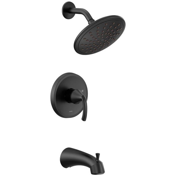 Moen UT2843EPBL Glyde M-CORE 2-Series Eco Performance 1-Handle Tub and Shower Trim Kit in Matte Black (Valve Sold Separately)