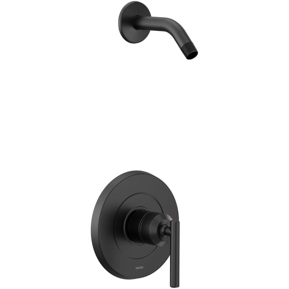Moen UT2902NHBL Gibson M-CORE 2-Series 1-Handle Shower Trim Kit in Matte Black (Valve Sold Separately)