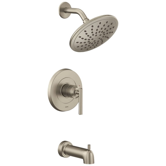 Moen UT3003EPBN Gibson M-CORE 2-Series Eco Performance 1-Handle Tub and Shower Trim Kit in Brushed Nickel (Valve Sold Separately)