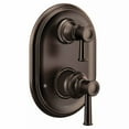 thumbnail image 1 of Moen UT3322ORB Two Handle Pressure Balancing Valve Trim with Integrated Diverter in Oil Rubbed Bronze, 1 of 3