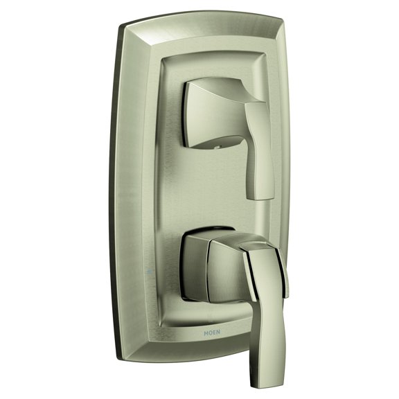 Moen Voss Brushed Nickel M-CORE 3-Series 2-Handle Shower Trim with Integrated Transfer Valve, Valve Required