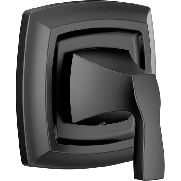 Moen UT4611BL Voss Matte Black M-CORE 2-Handle Transfer Valve Trim Kit, Valve Required