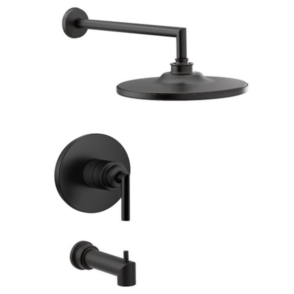Moen UTS32003BL Arris M-CORE 3-Series 1-Handle Tub and Shower Trim Kit in Matte Black