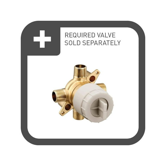 Moen Uts3912ep Flara Single Function Pressure Balanced Valve Trim Only - Chrome
