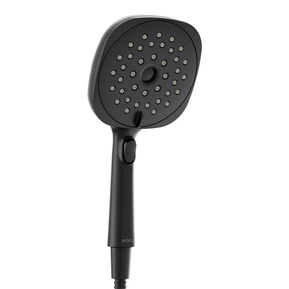 Moen Verso Eco-Performance Infiniti Dial Square Handheld Shower, Matte Black