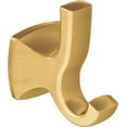 thumbnail image 1 of Moen Voss Brushed Gold Double Robe Hook, 1 of 7