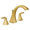 thumbnail image 1 of Moen Voss Brushed Gold Two-Handle Roman Tub Faucet, 1 of 4